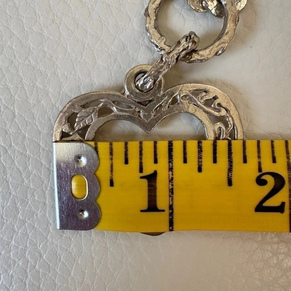 Gorgeous Sterling Silver Vine & Heart Bracelet by Bloodline Design - Picture 6 of 7